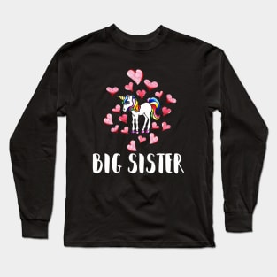 Big sister retro unicorn Long Sleeve T-Shirt